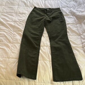 Draper James Olive Wide Leg Jeans